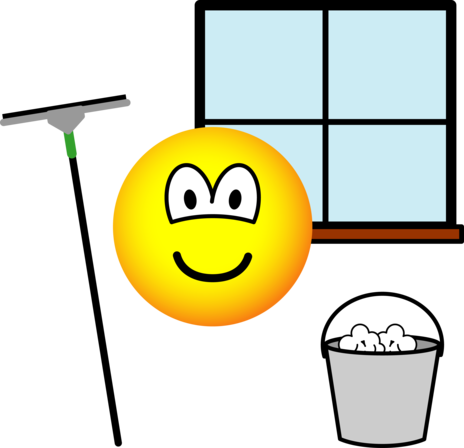 Window cleaner emoticon